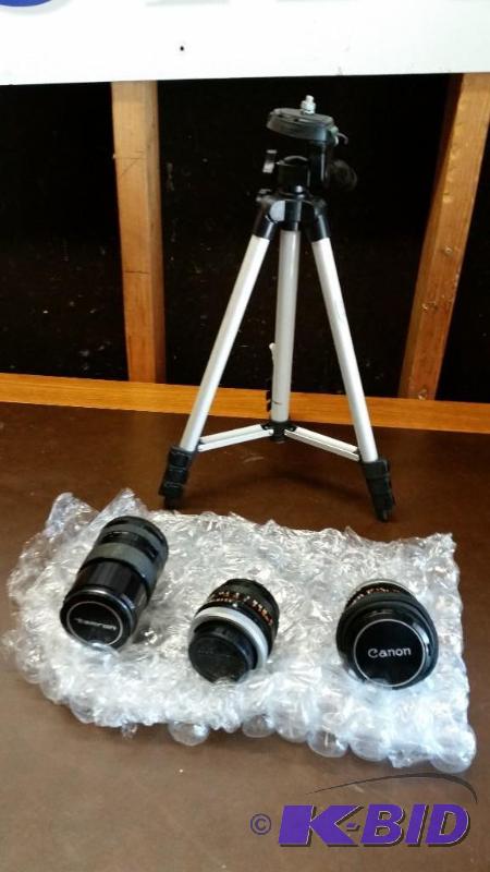 Professional Camera Lenses and Stand