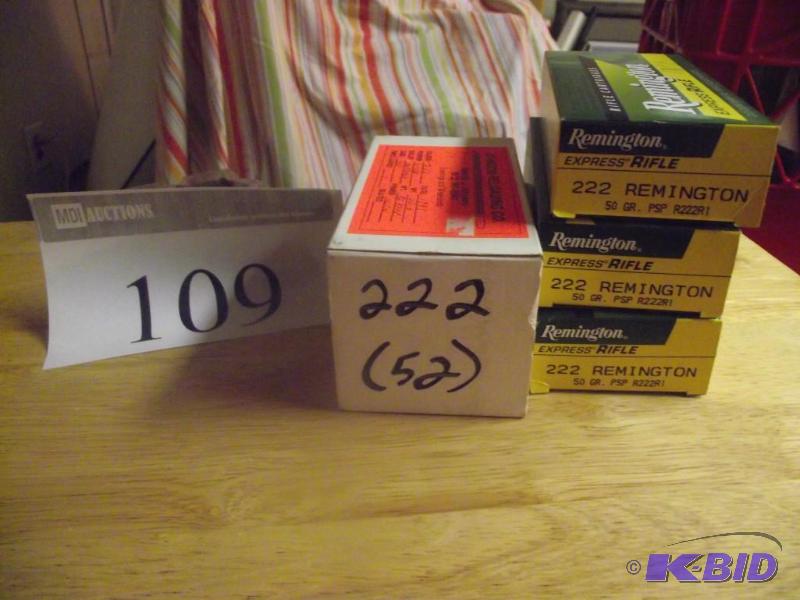 lot 109 image: 30 loaded 357 Herrett cartridges and 10 piece...