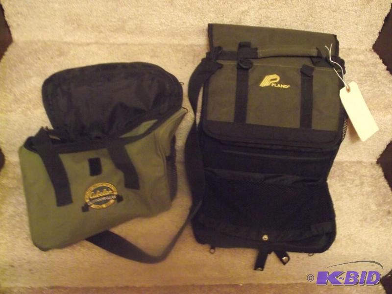 lot 111 image: 2 Soft sided tackle boxes 1- Cabellas and 1- ...