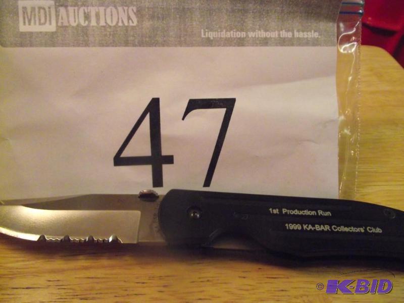 lot 47 image: Ka-Bar 1st production run dated 1999 Ka-Bar C...
