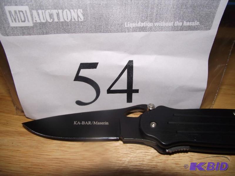 lot 54 image: Ka-Bar Maserin KM 231-7 folding lockblade wit...