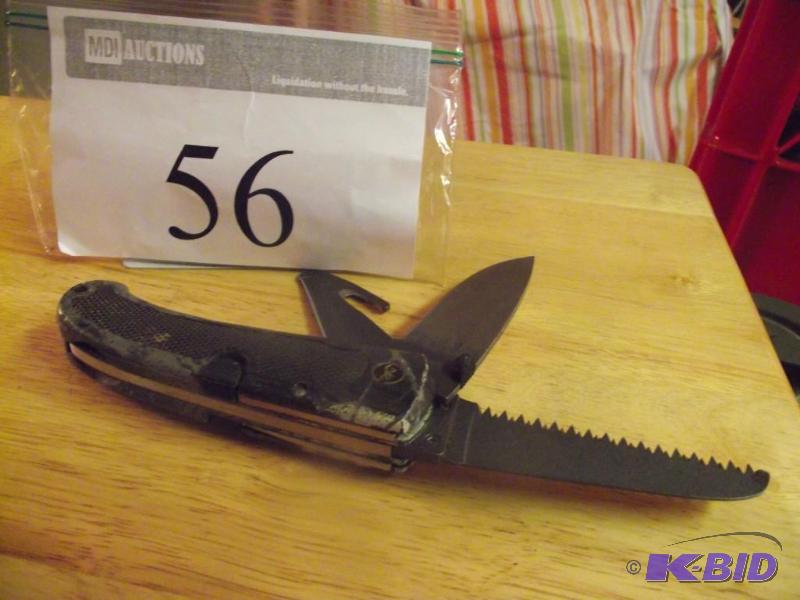 lot 56 image: Browning 3 blade hunting knife all 3 blades l...