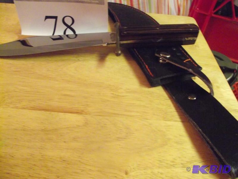 lot 78 image: Ka-Bar J.Bowie knife model 1210...