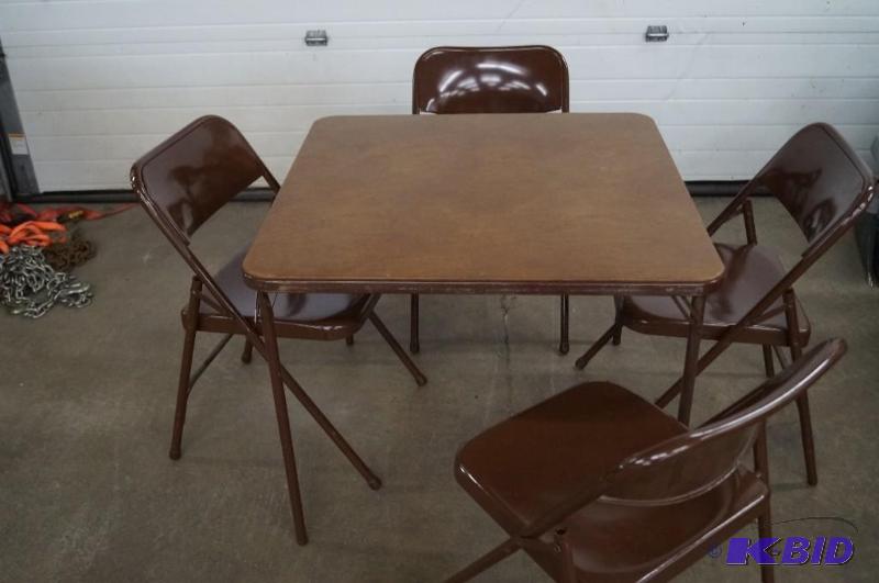 card table and chairs