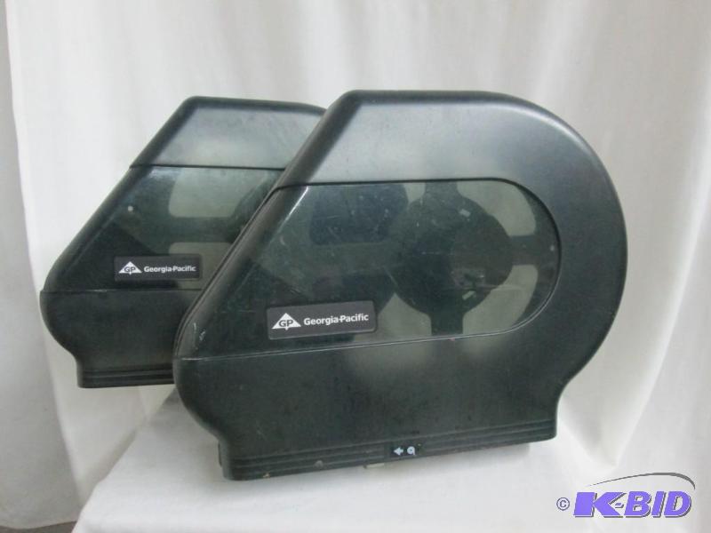 lot 46 image: 2 Georgia Pacific Toilet Paper Dispensers - Large
