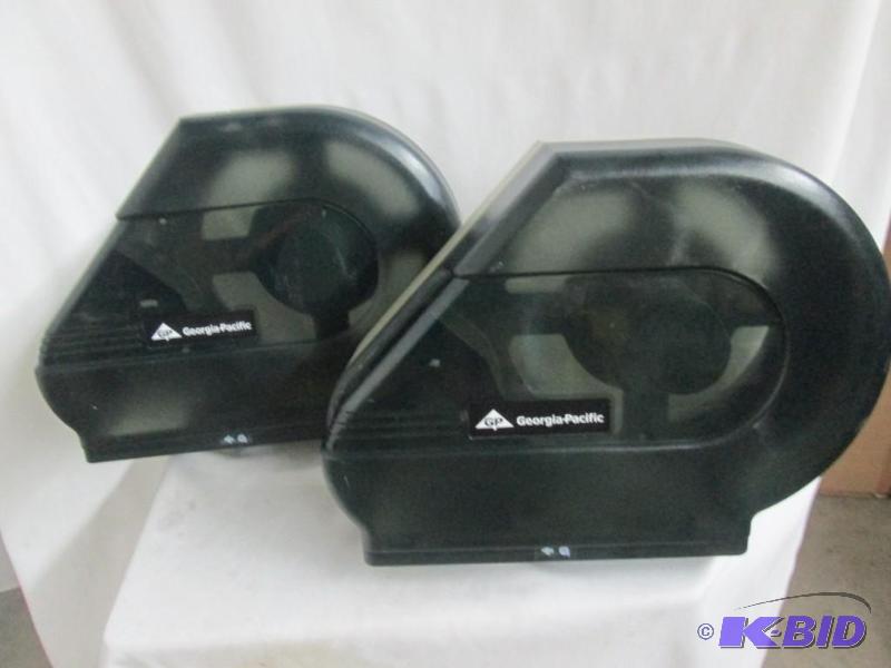 lot 47 image: 2 Georgia Pacific Toilet Paper Dispensers - Small