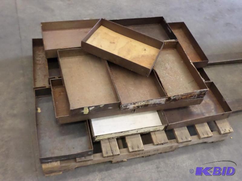 lot 19 image: (20) Industrial Steel Parts Bins...