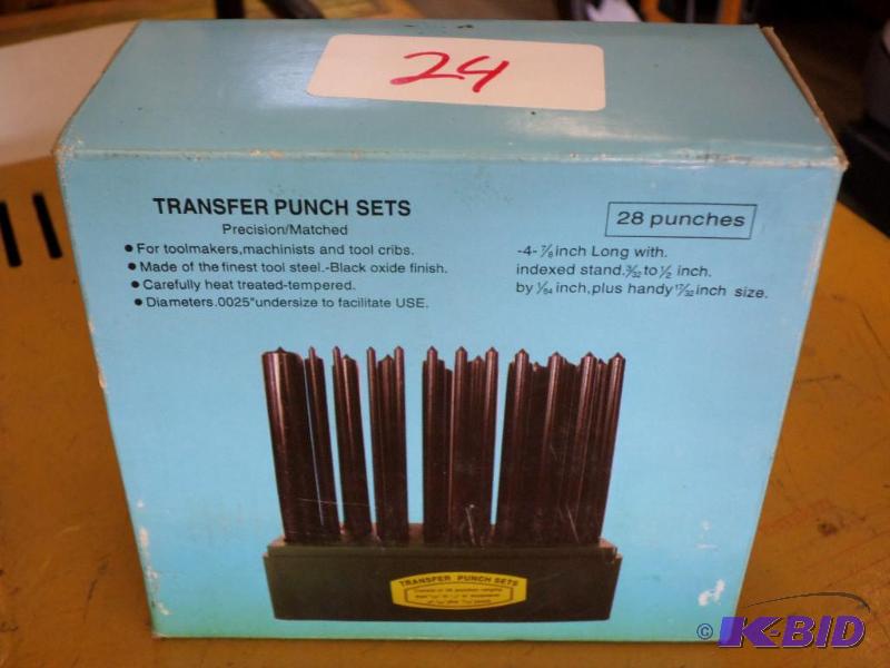 lot 24 image: 28-Piece Transfer Punch Set...