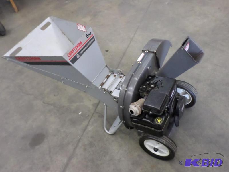 lot 51 image: Craftsman 5HP ChipperShredder System, Runs...