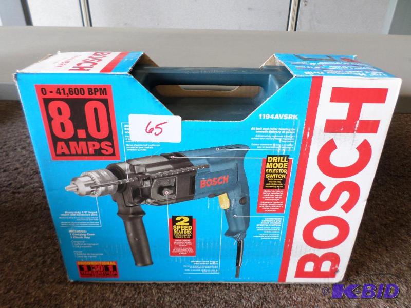 lot 65 image: New Bosch 1194AVSRK 12" Hammer Drill Se...