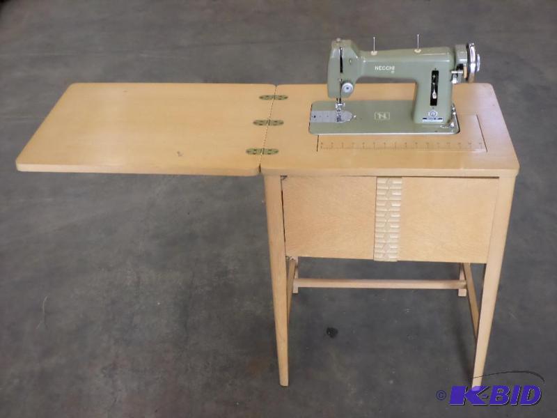 lot 67 image: Nice Necchi Sewing Machine With Wood Stand...