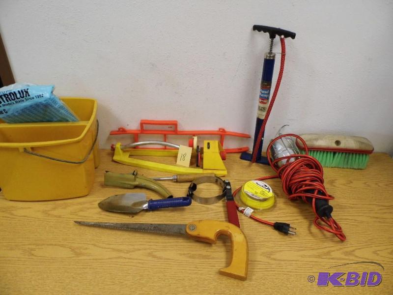 Bushel Basket with Tool Items