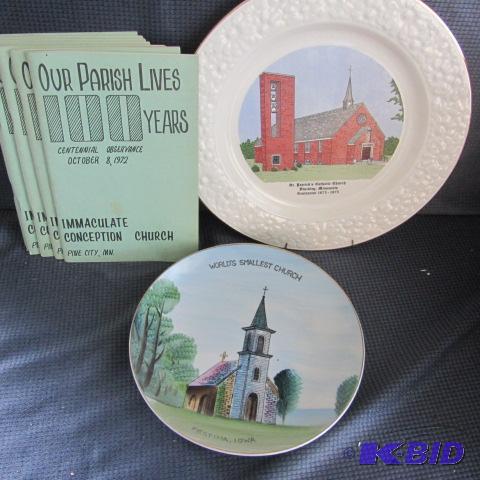 lot 100 image: Church, Centennial Plates
