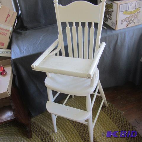 lot 110 image: Antique High Chair