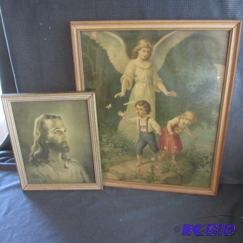 lot 113 image: Guardian Angel, Jesus