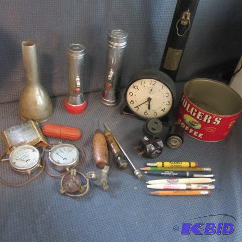 lot 156 image: Vintage Volt Meter, Lights