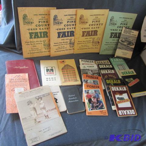 lot 159 image: Pine Co Fair, Seed Notebks