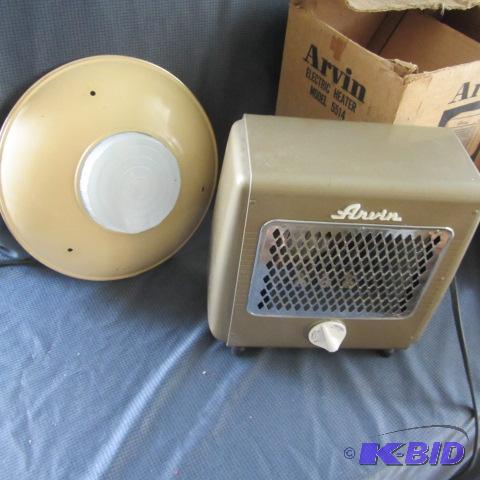 lot 172 image: Heater, Vintage Light Shade