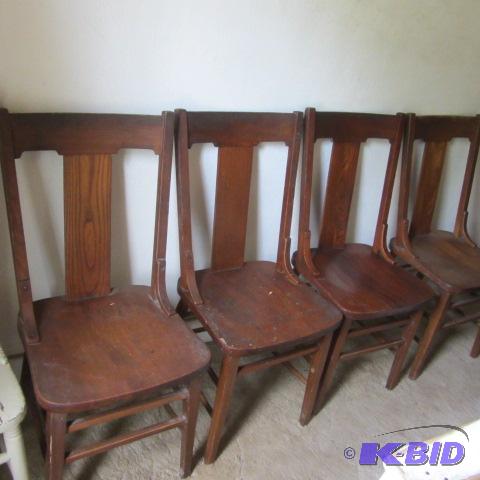 lot 179 image: T-Back Dining Chairs