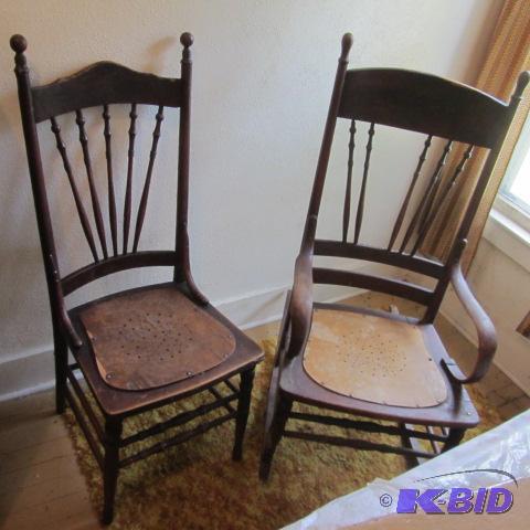 lot 193 image: Rocker and Chair