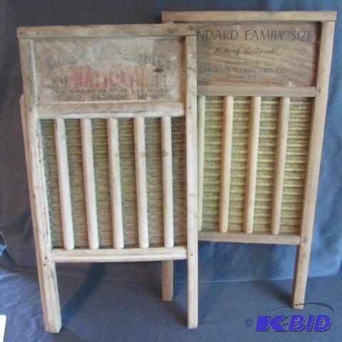 lot 5 image: Pair Washboards