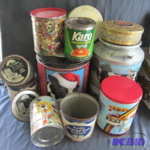 lot 71 image: Vintage Tins