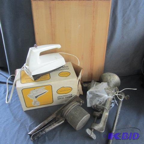 lot 92 image: Cutting Board, Grinder