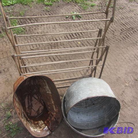 Drying Rack, Wash Tubs