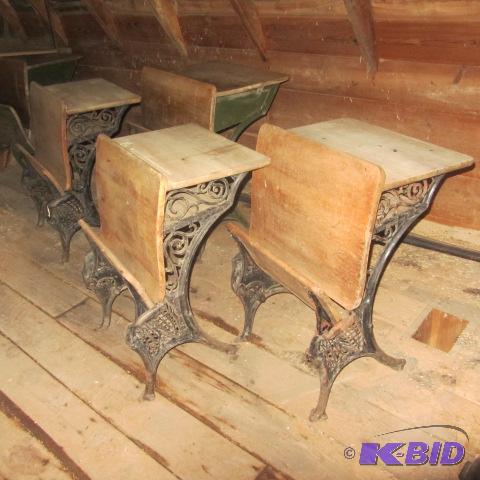 Vintage School Desks