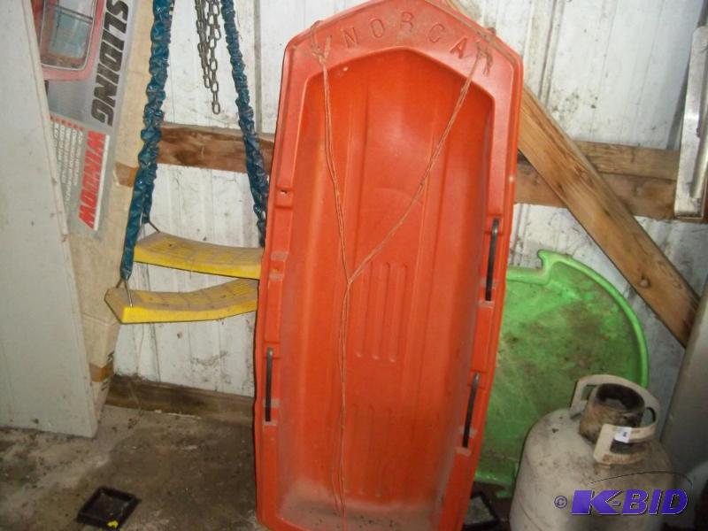 lot 103 image: Lot of Childs sled and swings...