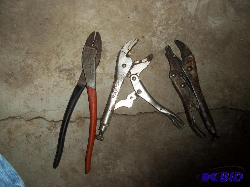 lot 144 image: &nbspLocking pliers and snips...