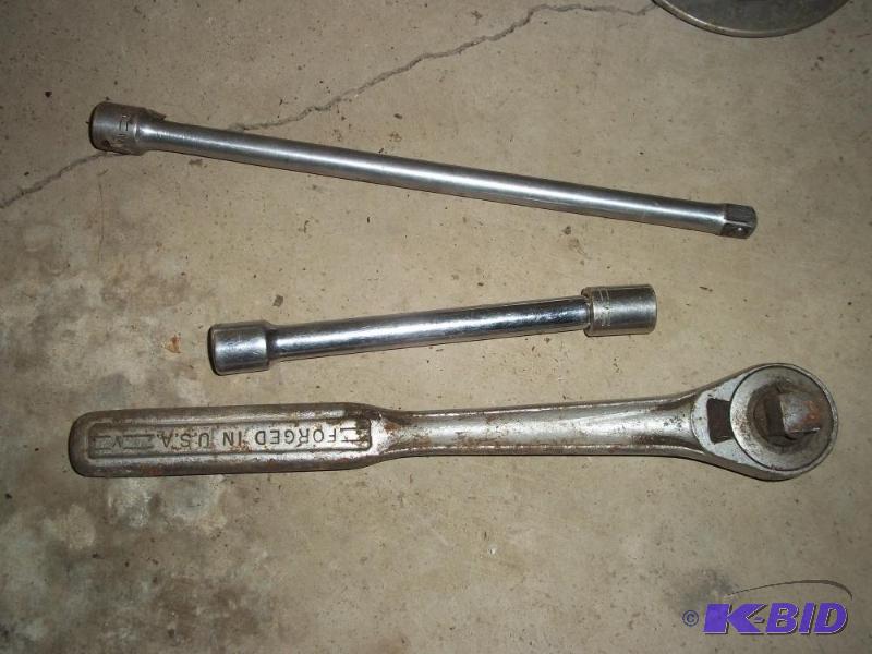 lot 158 image: socket ratchet with extension...