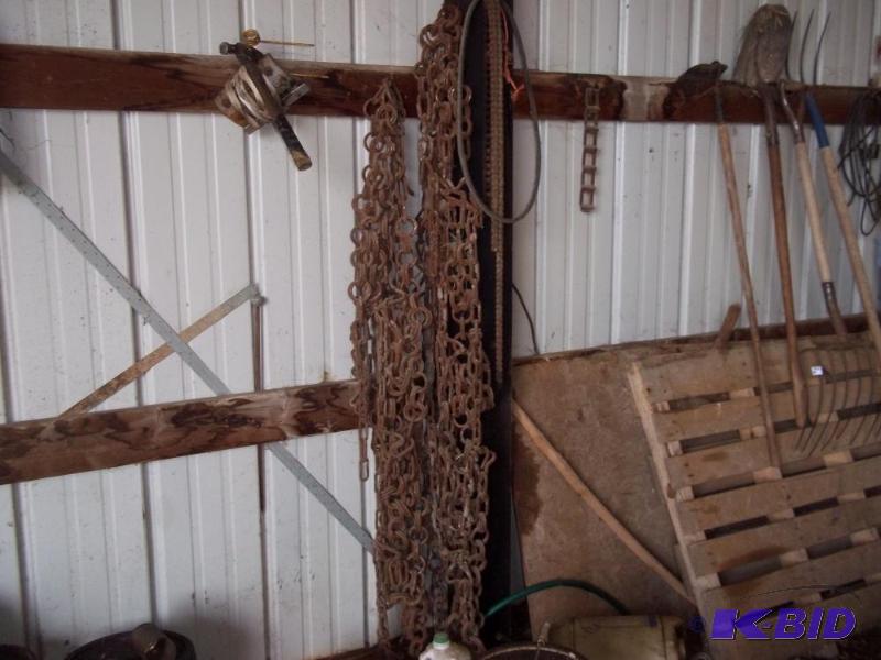 lot 68 image: Pair of tractor tire chains...