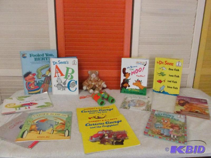 A Very Good Lot of Books With a Bear in a Fur Coat and a Set of Spy Glasses