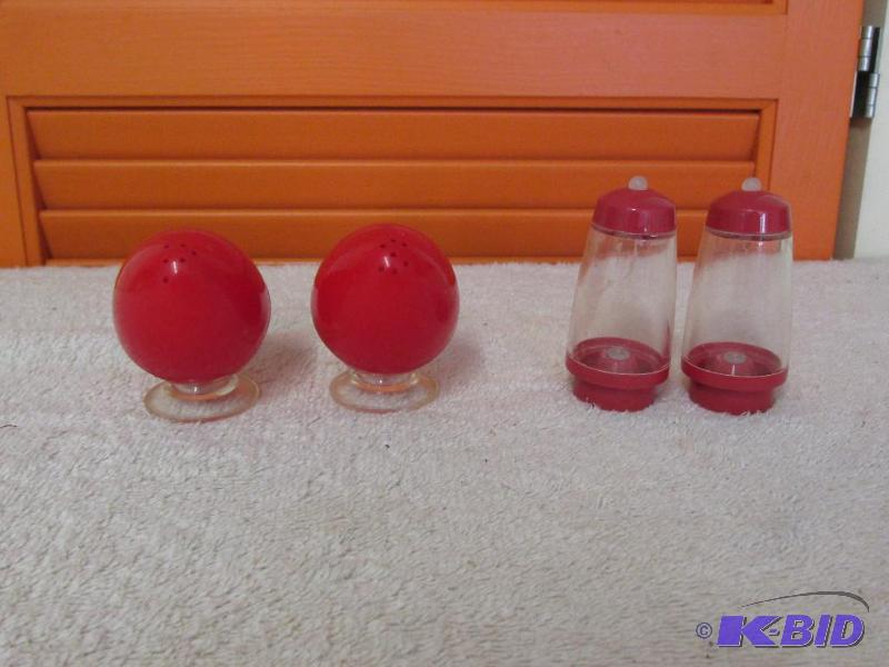 Two Vintage Sets of Salt and Pepper Shakers