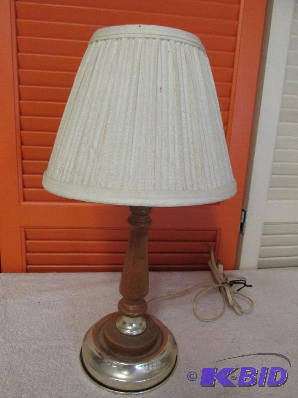 Wood and Metal Lamp