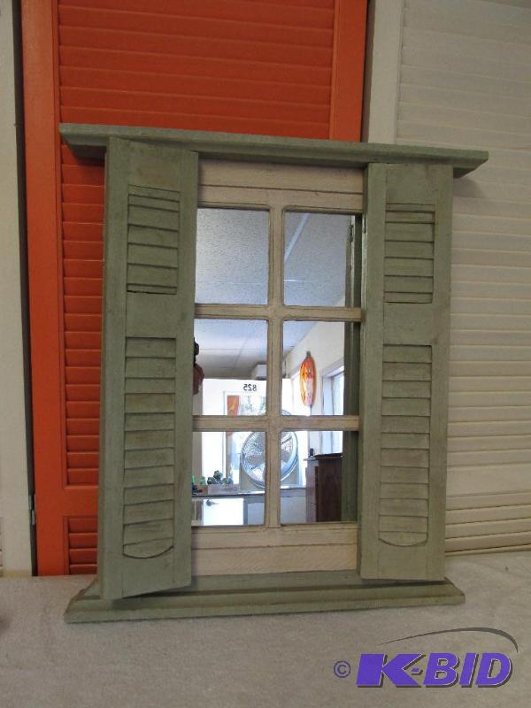 Shuttered Wall Mirror