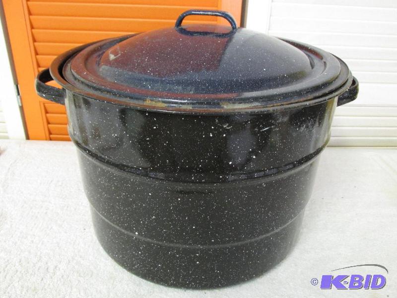 Enamel Canner with Insert.