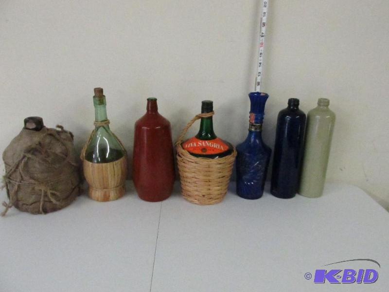 Large Lot of Wine Bottles.