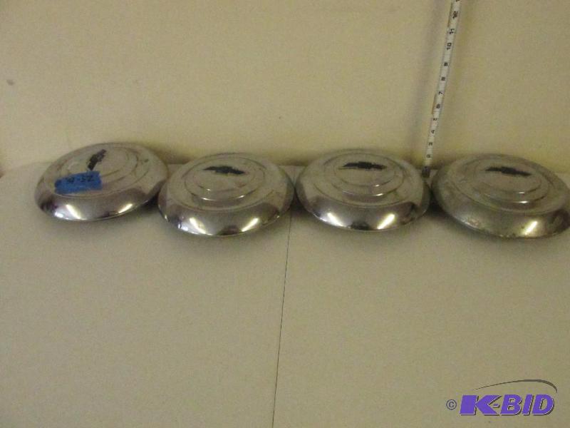 Four Vintage Chevy Hub Caps From 1951 - 1952