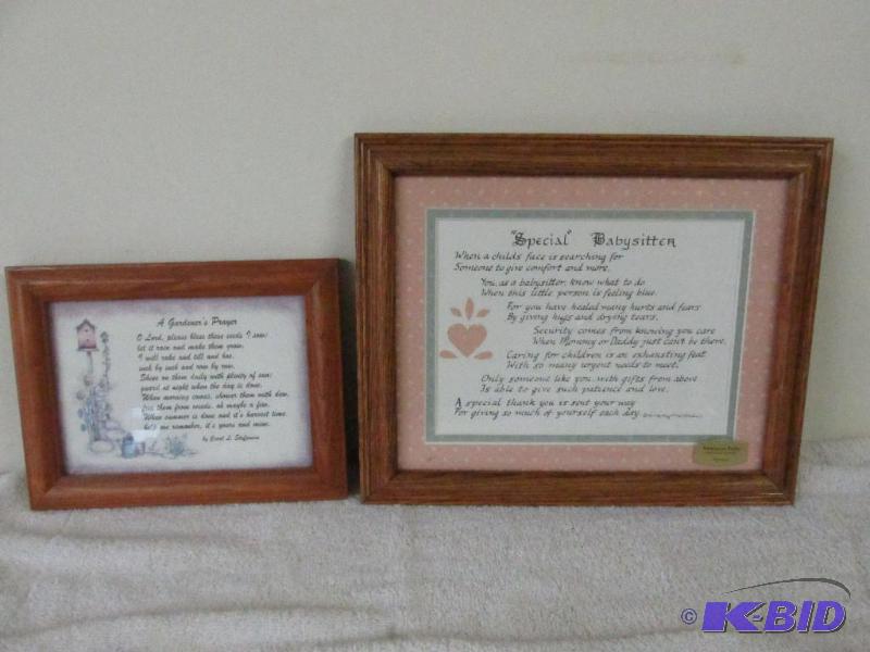 Two Framed Poems.