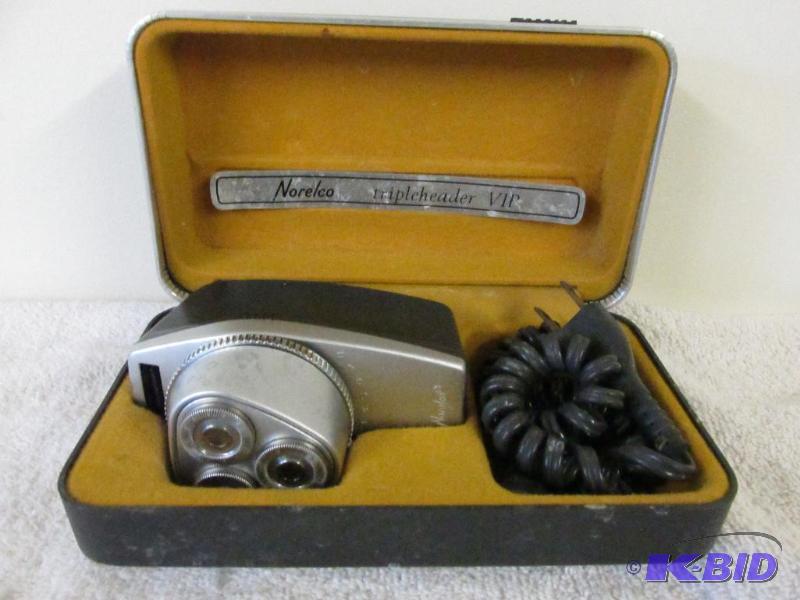 Vintage Norelco Triple Header Razor