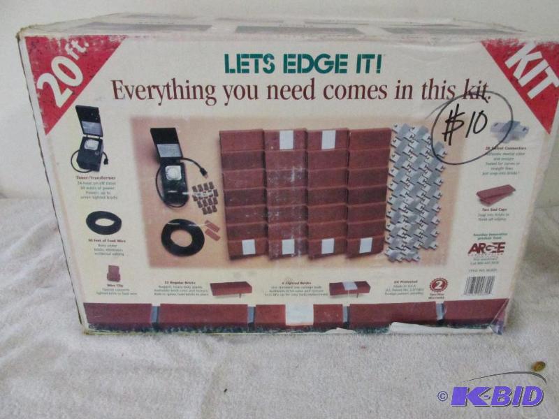Plastic Brick Edging with Built-In Lights