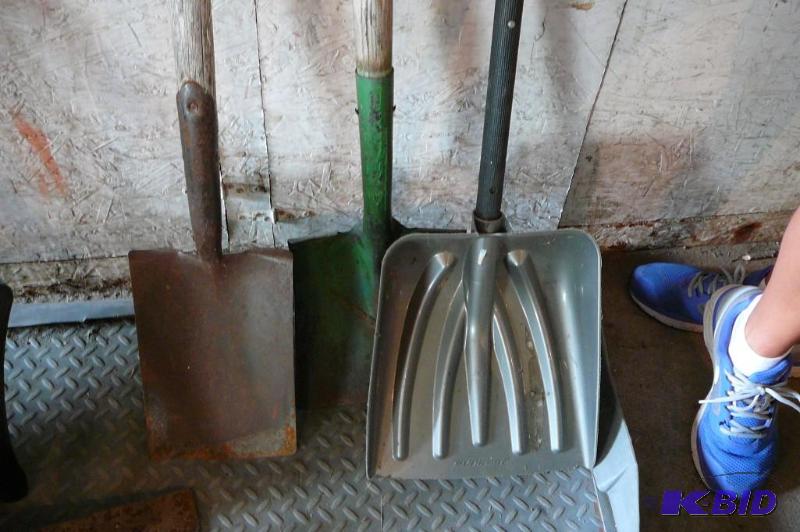 3 Shovels. (2 Metal, 1 Plastic)...