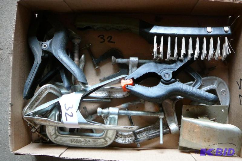 Various Clamps and Wire Brush...