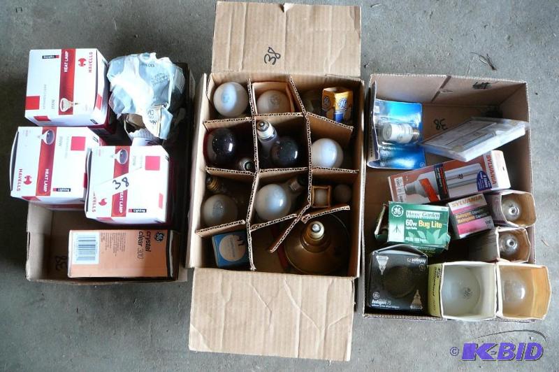Two Boxes of Various Light Bulbs....