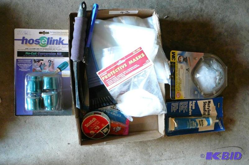 Hose Connector, Paint Mask, Ice Scraper....