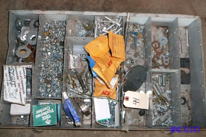 Large Bin of Various Nuts Bolts &amp Washers...