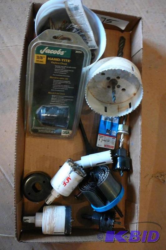 Various Ace Brand Hole Boring Saws, Key less ...