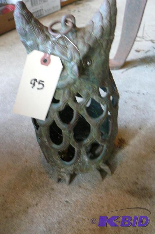 Brass Coated Owl Candle Light Holder....